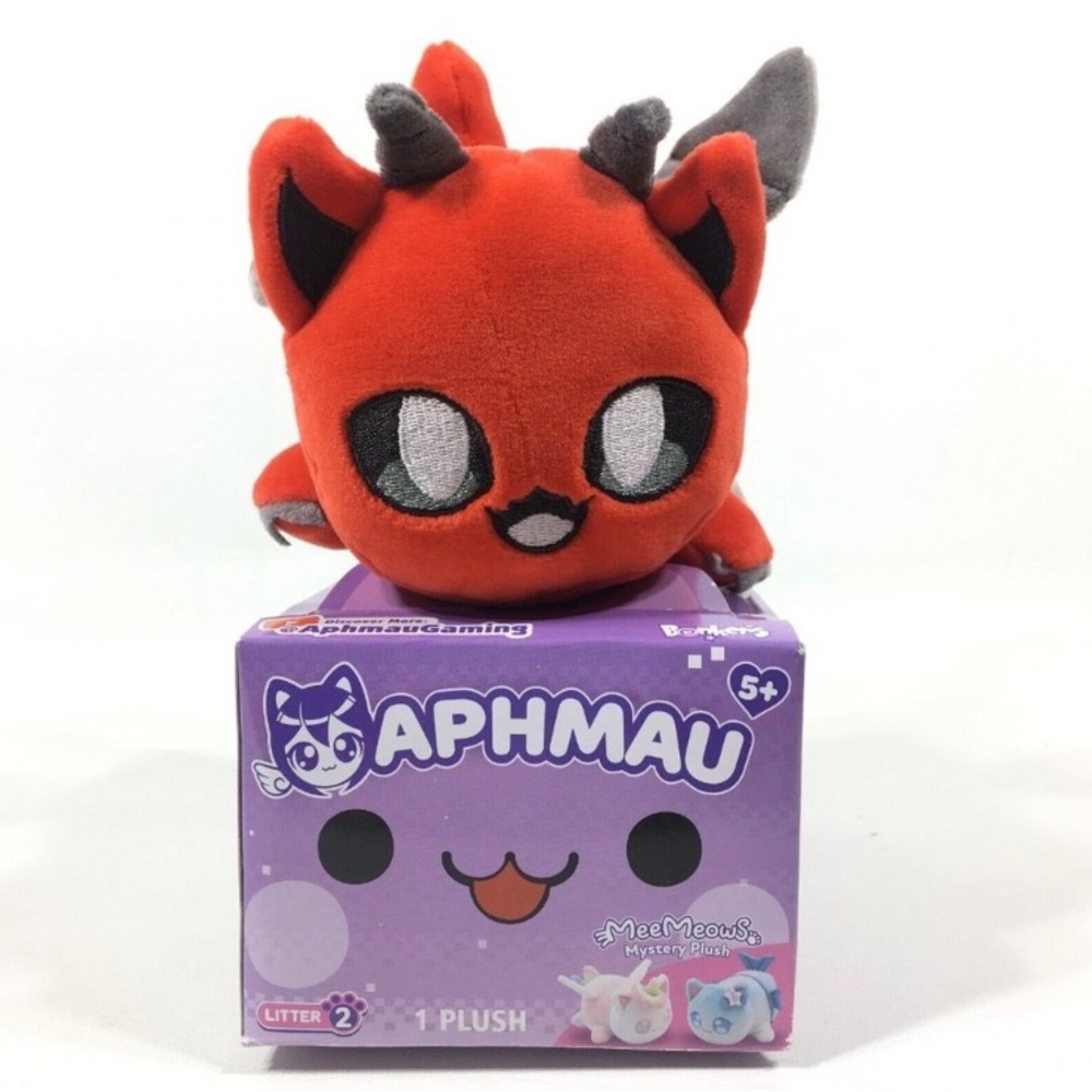 NEW Aphmau Bonkers MeeMeows Litter 2 Mystery Surprise Plush 6" Nether Cat.
